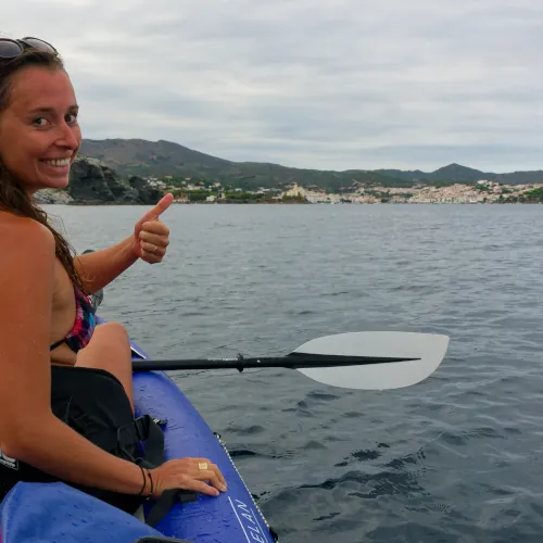Arrivée à Cadaquès en canoë