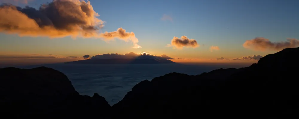 Coucher de soleil sur la Gomera