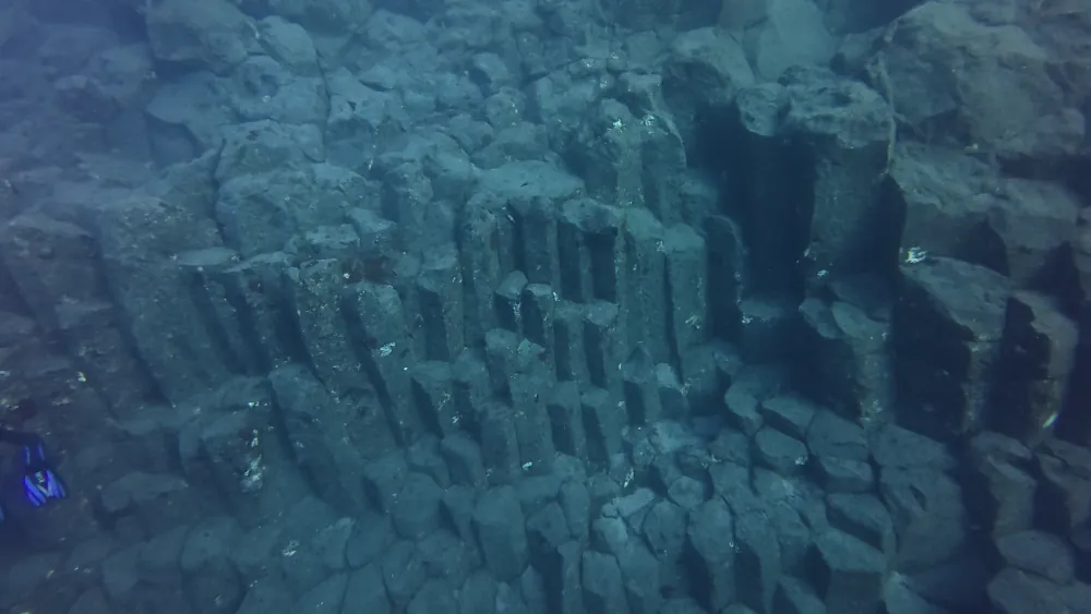 Orgues basaltiques sous-marines