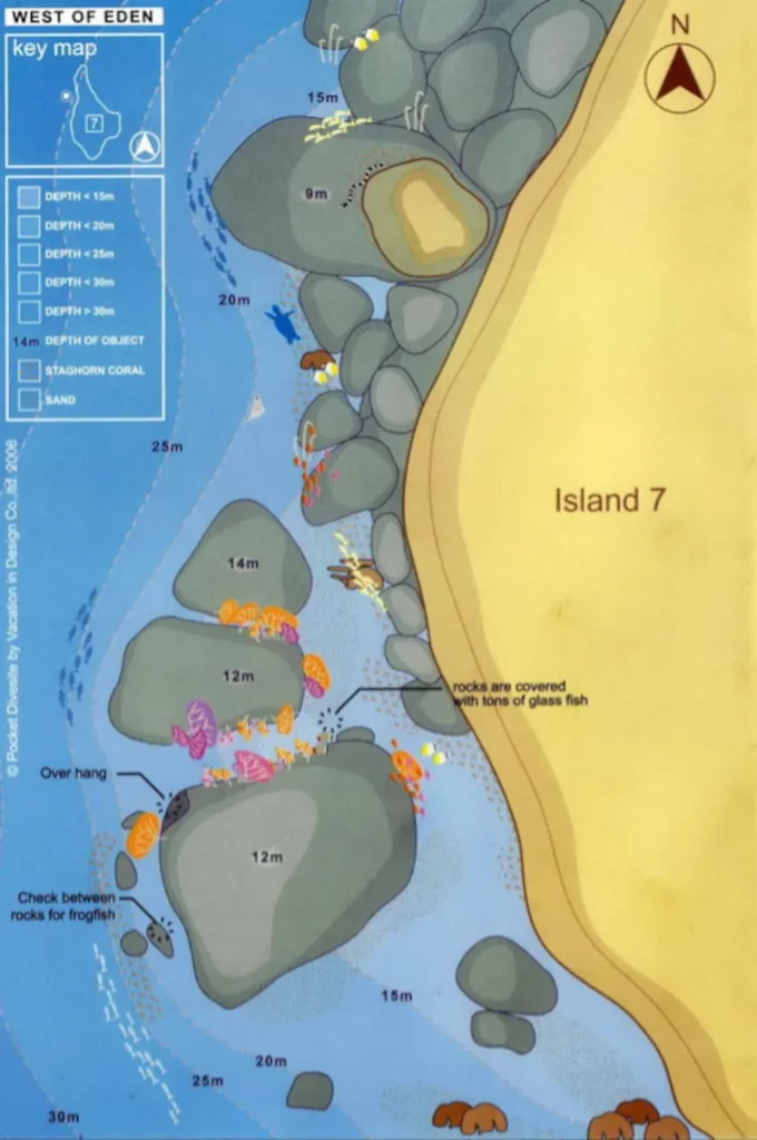 SIte de plongée West of Eden