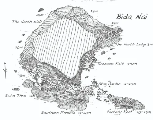 Site de plongée de Bida Nai par Blue Planet Divers