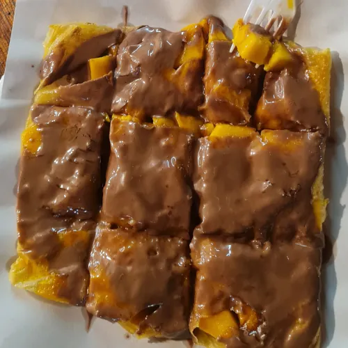 Roti mangue Nutella au Night market de Khao Lak